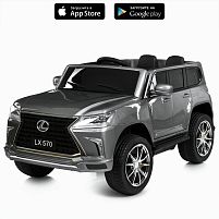 Електромобіль дитячий Bambi Racer M 6140EBLRS-11 «Lexus LX570» (колеса Ø9.8"/EVA, акк: 12V/7Ah, мотор: 2*12V/35W/RPM15000, до 8 км/г, до 30 кг)
