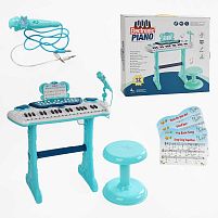 Піаніно 883 F 12 функцій, мікрофон, підсвічування, запис звуку, звукові ефекти, стілець, у коробці