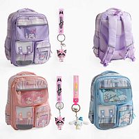 Рюкзак C 72815 3 види, 1 відділення, 5 кишень, на блискавці, розділювач, нагрудний ремінь, світловідбивні елементи, брелок, в пакеті, ВИДАЄТЬСЯ Т