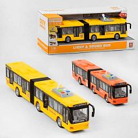 Автобус WY 913 AB (18) 2 кольори, світло, звук, інерція, в коробці