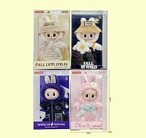 М`яка іграшка-брелок LBB 010 E1 висота 16 см, карабін, голова обертається, кінцівки на шарнірах, в коробці, ВИДАЄТЬСЯ ТІЛЬКИ МІКС ВИДІВ