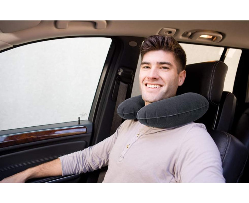 Подушка надувна Intex 68675 (10*30*36 см, флокована) фото 5