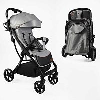 Візок прогулянковий дитячий "JOY" Geneva GN-64493 рама алюмінієва, футкавер, підсклянник, телескопічна ручка