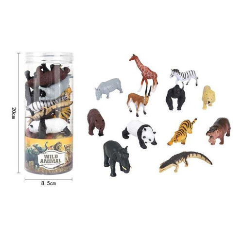 Набір тварин E 051-2 12 елементів, в тубі