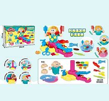 Тісто для ліплення 6625 5 кольорів, форми, інструменти, екструдер, в коробці