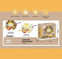 Брязкальце BWL 21 Y 2 кольори, прорізувачі, пальчикові ігри, попіт, тріскачка, в коробці