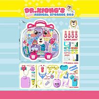 Набір лікаря 527 E-1 звук, підсвічування, стетоскоп, прилад для вимірювання тиску, інструменти для огляду, аксесуари для гри, у валізі