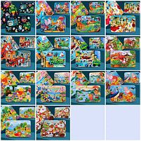 Пазли C 73297 дерев'яні, 100 пронумерованих елементів, в коробці, ВИДАЄТЬСЯ ТІЛЬКИ МІКС ВИДІВ