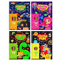 Розмальовка з олівцями "COLORING FUN" НТ-39 "Апельсин", 6 олівців