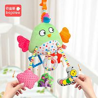 Брязкальце C 75367 гумові прорізувачі, прищіпка для підвішування, шелесткі елементи, пискавка, в пакеті