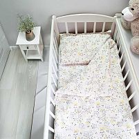 Постільний комплект "Тварини" 32417 тканина ФЛАНЕЛЬ, розмір 110*90 см "Bimbo"