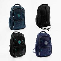 Рюкзак C 72840 3 кольори, розмір: 35х20х45 см, 2 відділення, 4 кишені, нагрудний ремінь, регульовані лямки, на блискавці, в пакеті, ВИДАЄТЬСЯ ТІЛ