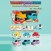 Набір техніки 8610 3 види, інерція, трансформується, гумові колеса, в коробці, ВИДАЄТЬСЯ ТІЛЬКИ МІКС ВИДІВ