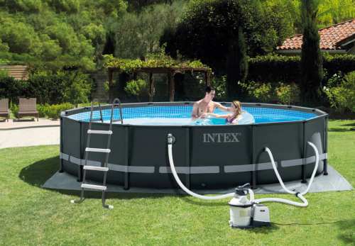 Драбина Intex 28066 (для басейну, 122 см., 8 сходинок) фото 4