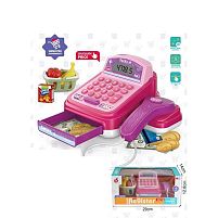 Касовий апарат CF 8244 звук, підсвічування, калькулятор, сканер, кошик з продуктами, в коробці