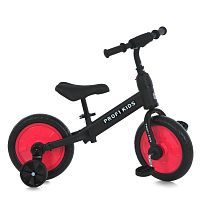 Велосипед-біговел двоколісний Profi Kids MBB 1012-3 (колеса Ø12"/EVA, рама: сталь, додаткові колеса, до 25 кг)