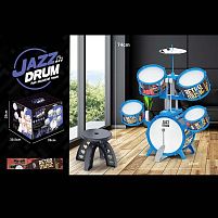 Барабанна установка ZG 3001-C розмір: 65х38х74 см, барабанні палички, стільчик, в коробці