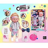 Лялька A 767 C висота 42см, п’є, ходить на горщик, заплющує очі, пляшечка, стрази, щітка для волосся, заколка-бантик, в коробці