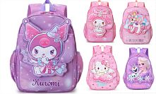 Рюкзак C 71650 5 видів, 25х13х32 см, 1 відділення, 1 внутрішня кишеня, 1 зовнішня, 2 бокові, в пакеті, ВИДАЄТЬСЯ МІКС