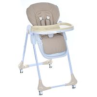Стільчик для годування немовлят Bambi M 3233L Taupe Beige (60*88*109 см, спинка ↑92-109 см, столик: ↑70-87 см, сидіння: ↑51-68 см, 4 колеса Ø5 см)