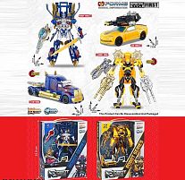 Трансформер 8816-18 2 види, зброя, в коробці