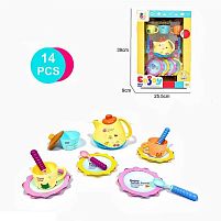 Набір посуду ABS 686-35 14 елементів, чайник, чашки, тарілочки, в коробці