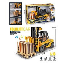 Спецтехніка JS 130 "Навантажувач", вантаж, інерція, звук, підсвітка, масштаб 1:16, рухомі елементи, в коробці