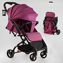 Коляска дитяча прогулянкова Joy Elegans A-16207 (рама алюмінієва, футкавер, підсклянник, телескопічна ручка)