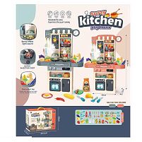 Кухня 2016-139 44 елементи, звук, підсвічування, парогенератор, мийка з подачею води, посуд, прилади, фрукти, овочі, в коробці