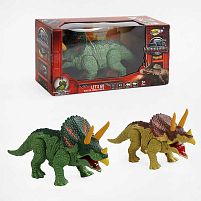 Динозавр NY 028 A 2 кольори, випускає пару, підсвічування, звук, ходить, в коробці