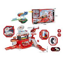 Автомийка 660 a-317 звуки, підсвічування, металопластикова машинка, змінює колір від тепла, механічний підіймач, гелікоптер, наліпки, в коробці