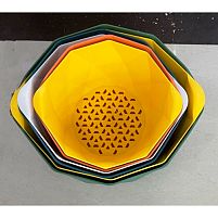 Миска-друшляк для миття овочів і фруктів 2в1 24.5см Stenson R90350-24.5