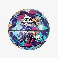 М`яч баскетбольний C 70357 "TK Sport" 1 вид, 550 грамів, матеріал PU, розмір №7, (поставляється накачаним на 90%)