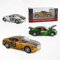 Машина TX 10355 "Авто Експерт", 3 кольори, металопластик, масштаб 1:22, світло, звук, інерція, відчиняються двері, багажник та капот, в коробці