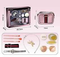 Набір аксесуарів 656-6 сумочка, функціональний годинник, окуляри, пензлики, обруч, в коробці