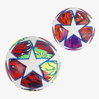 М`яч футбольний М 49864 1 вид, вага 420 грамів, матеріал PU, балон гумовий, клеєний, (поставляється накачаним на 80%)