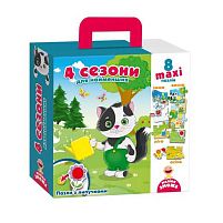 Пазл з липучками "4 сезони" VT2907-04 / укр "Vladi Toys"