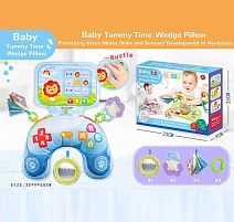 Розвивальна подушка 711 шелесткі елементи, брязкальце, люстерко, м’яка книжечка, гумовий прорізувач, в коробці