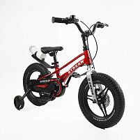 Велосипед дитячий двоколісний CorsoSM-96132 «Stream» (колеса Ø14", рама: магниієвий сплав, додаткові колеса, гальмо задне дискове механічне)