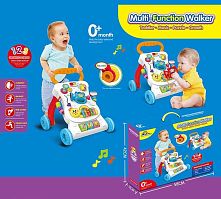 Каталка-ходунки YL 406 світло, звук, мелодії, знімна панель, фрази на англійській мові, в коробці