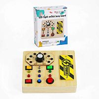 Бізіборд C 64862 підсвічування, 7 перемикачів, викрутка, на батарейках, в коробці