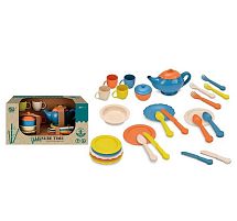 Набір посуду SK 310 A тарілки, чашечки, чайник, столові прибори, в коробці