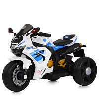 Електромотоцикл дитячий триколісний Bambi Racer M 6220ELR-1 (колеса: Ø9.8"/EVA, акк. 12V/4,5Ah, мотор: 2*12V/35W, до 7 км/г, до 25 кг)
