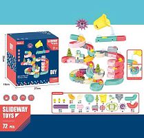 Гра для ванни 8366-38 A 72 елементи, присоски, качечки, кульки, гумові ялинки, склянка, вітряк, в коробці