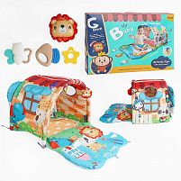 Ігровий килимок 918-001 4в1, тунель, ігрові елементи, в коробці