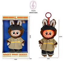 М`яка іграшка-брелок LBB 013-4 герой, підсвічування, звуки, на батарейках, висота 20 см, металеве кільце, знімний одяг, гумове обличчя, рухомі