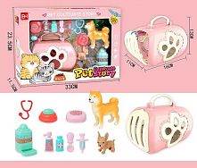 Домашні улюбленці 832-153 2 фігурки улюбленців, переноска, аксесуари, в коробці