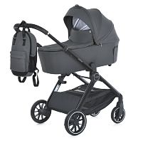 Коляска дитяча прогулянкова El Camino ME 1126 GENESIS Asphalt Gray (універсальна, 2в1)