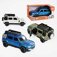 Джип 8057-1 3 кольори, інерційний механізм, підсвічування, звуки, гумові шини, в коробці, ВИДАЄТЬСЯ ТІЛЬКИ МІКС ВИДІВ