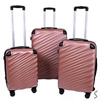 Валіза пластик 20/24/28" 3шт/наб Stenson R37244-RG